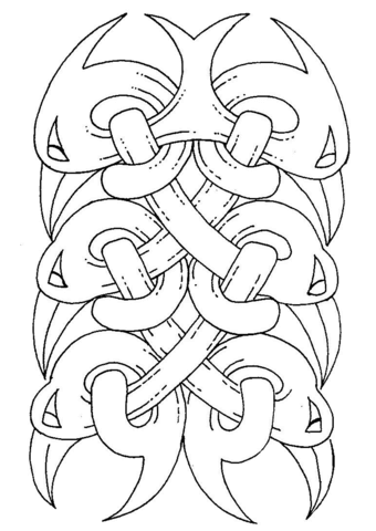 Celtic Design Coloring Page